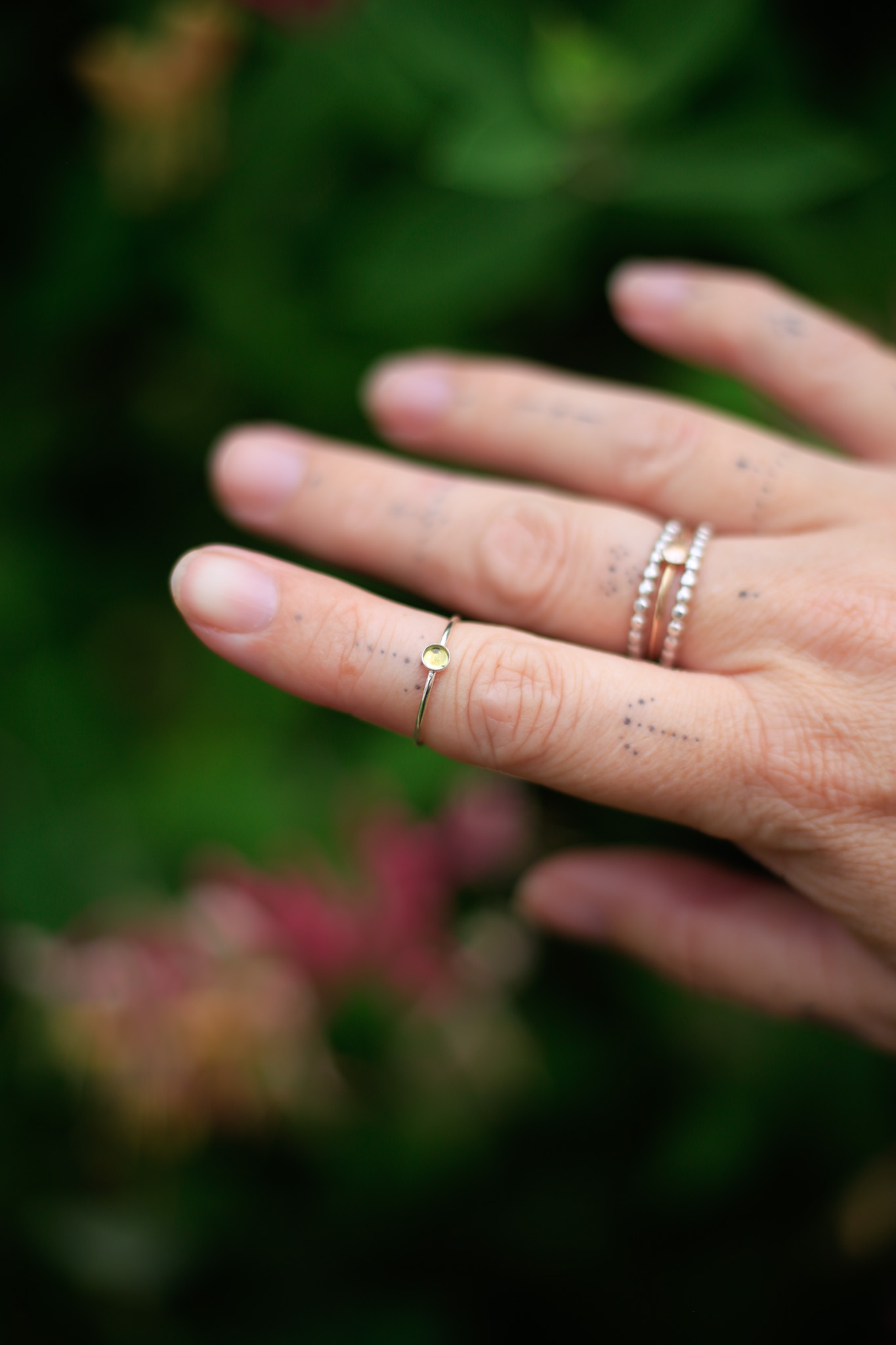 Birthstone ring peridot